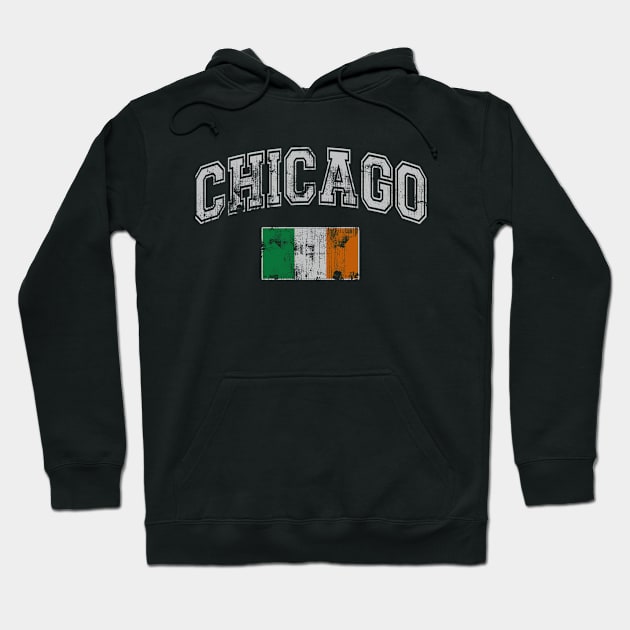 Flag of Ireland Chicago Hoodie by E